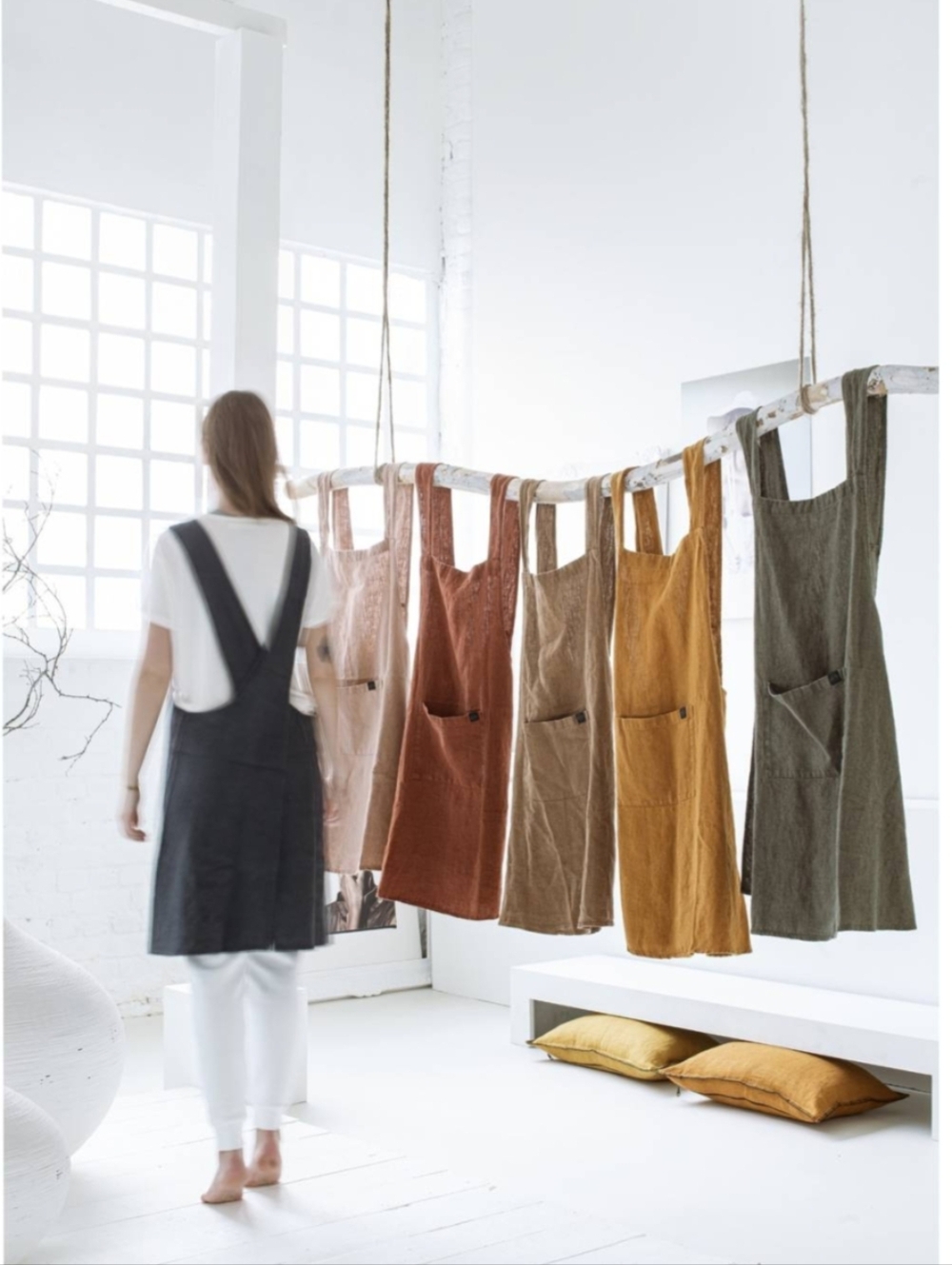 Haomy • Linen Tablier | Apron Kyoto